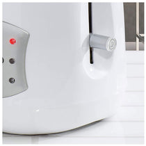 Daewoo Balmoral 2 Slice Toaster with Reheat And Defrost And Browning Control Plastic 800 W - White
