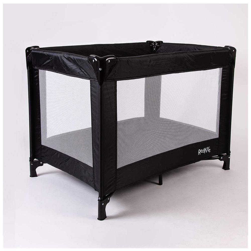 Red Kite Sleeptight Travel Cot Metal  - Black