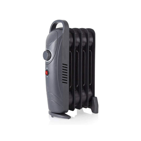 Warmlite 5 Fin Oil Filled Radiator with Adjustable Thermostat and Overheat Protection 650 W - Dark Titanium - product photo