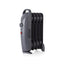 Warmlite 5 Fin Oil Filled Radiator with Adjustable Thermostat and Overheat Protection 650 W - Dark Titanium