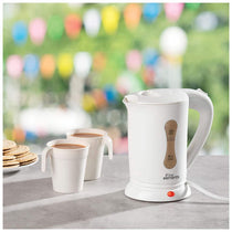 Fine Elements Dual Voltage Travel Kettle With Two Cups Plastic 0.5 Litre - White