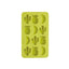 KitchenCraft BarCraft Novelty Silicone Ice Cube Tray With Tropical Shapes - Green