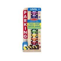 Melissa & Doug Stack & Count Wooden Parking Garage With 10 Cars