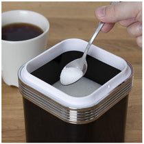 Swan Retro Set of 3 Canisters Tea Coffee Sugar - Black