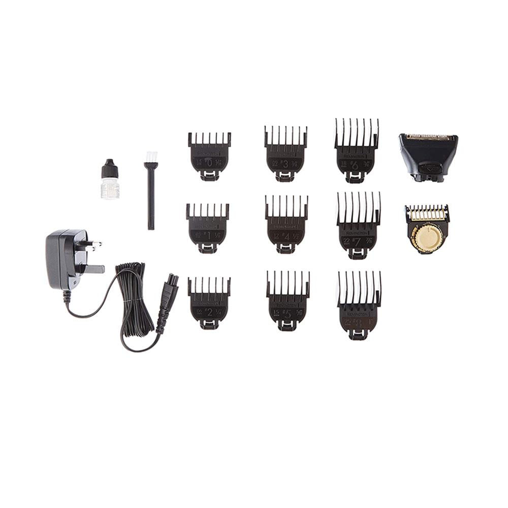 Remington T-Series Hair Clipper And Beard Trimmer Grooming Kit With 11 Attachments - Black