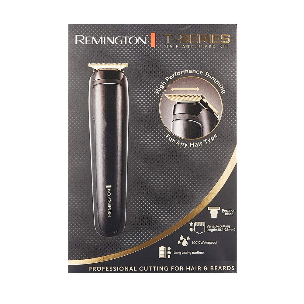 Remington T-Series Hair Clipper And Beard Trimmer Grooming Kit With 11 Attachments - Black