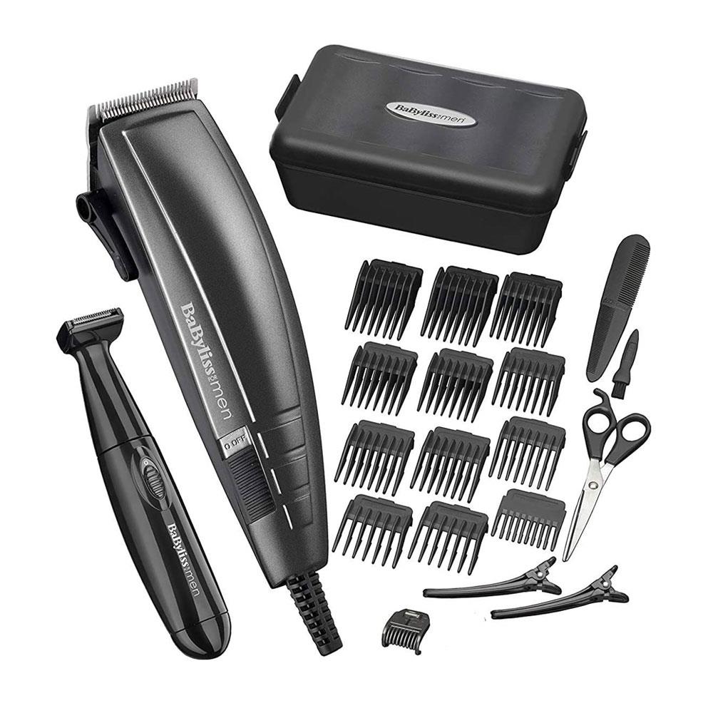 BaByliss Pro Hair Cutting Kit For Men Clipper Timmer And Accessories - Black Main image