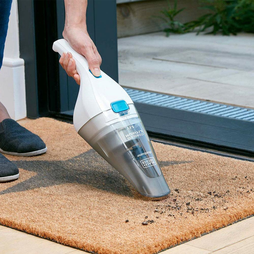 Black & Decker 3.6V Lithium-ion Cordless Dustbuster Hand Vacuum Cleaner - Grey/White