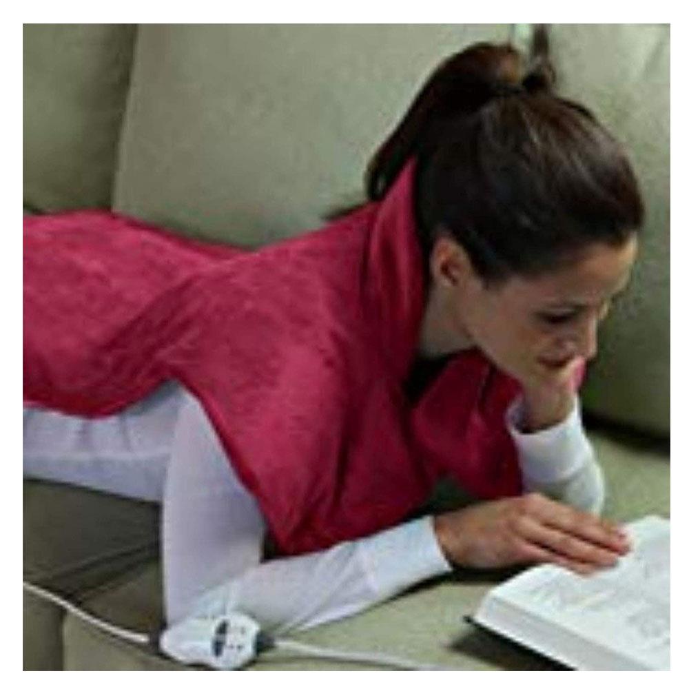 Ontel Thermapulse Relief Wrap Extra Long Heat Wrap - Burgundy Secondary image