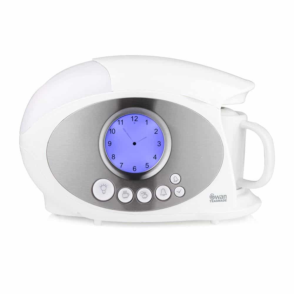 Swan Teasmade Rapid Water Boiler With Analogue Clock And Alarm 850 W 600ml - White Secondary image