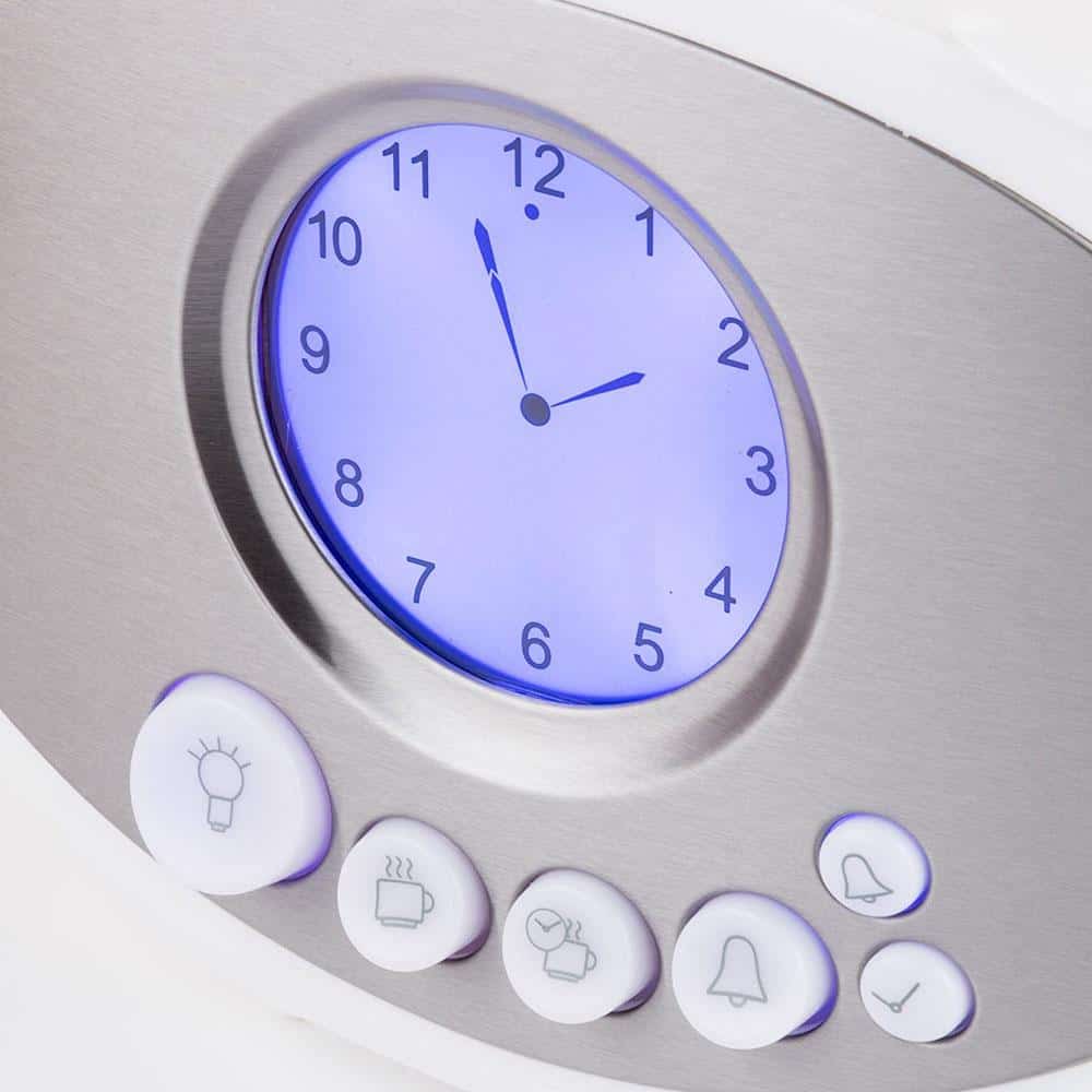 Swan Teasmade Rapid Water Boiler With Analogue Clock And Alarm 850 W 600ml - White