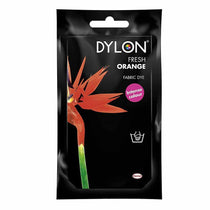 Dylon Hand Fabric Dye Sachet For Clothes And Soft Furnishings 50g - Fresh Orange