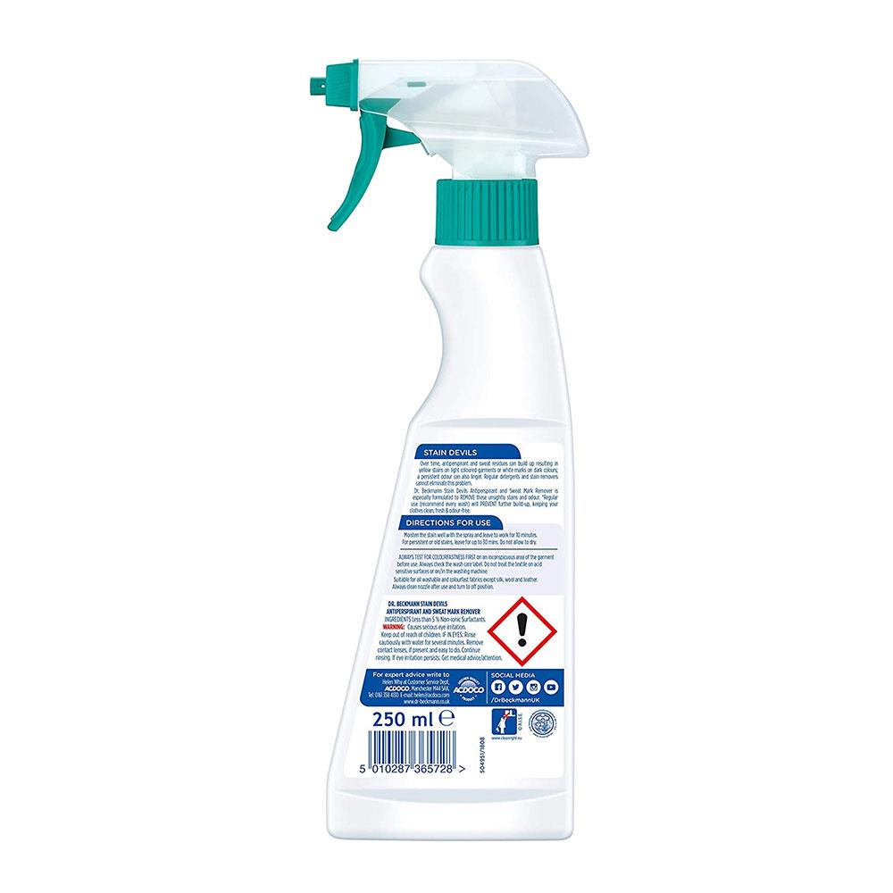 Dr Beckmann Stain Devils Antiperspirant And Sweat Mark Remover 250ml Secondary image