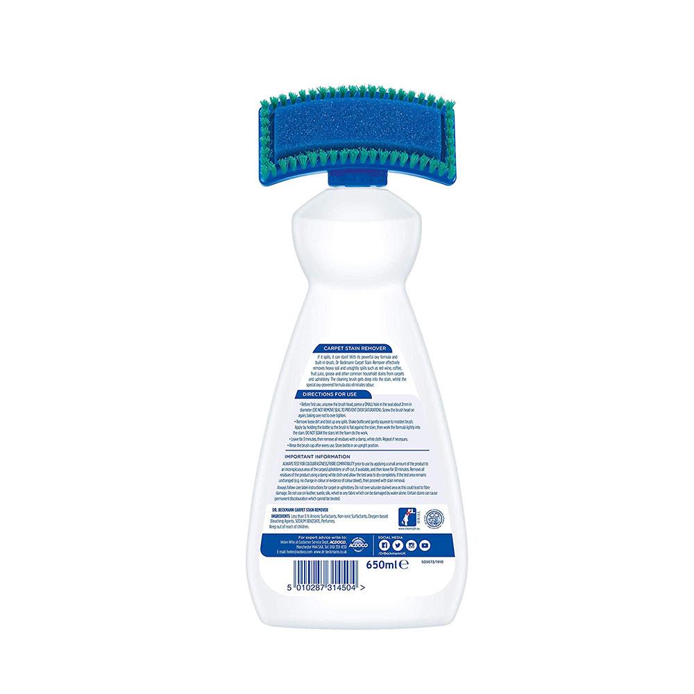 Dr Beckmann Pet Stain And Odour Remover with Brush 650ml