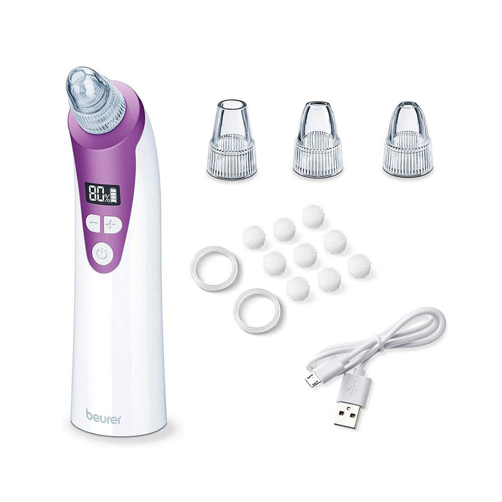 Beurer Deep Pore Cleaner And Vacuum Blackhead Removal - Purple/White Main image