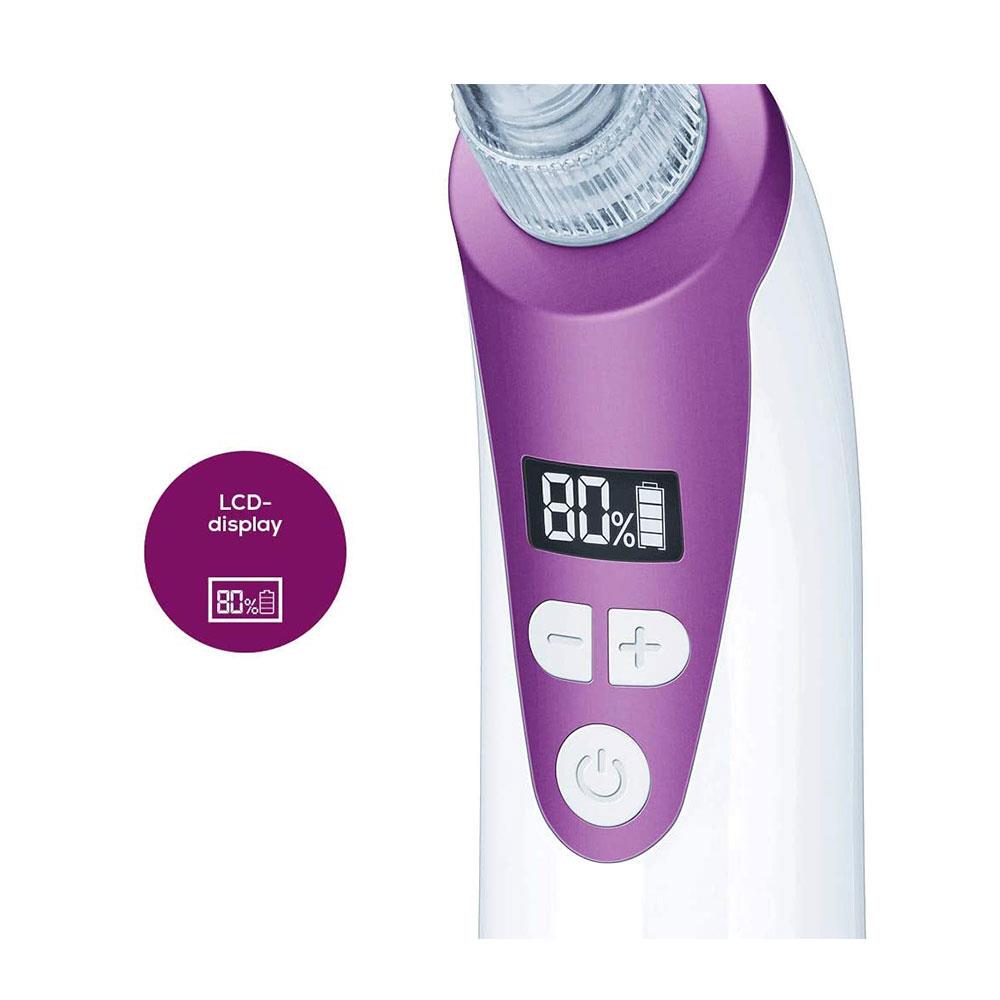 Beurer Deep Pore Cleaner And Vacuum Blackhead Removal - Purple/White Secondary image