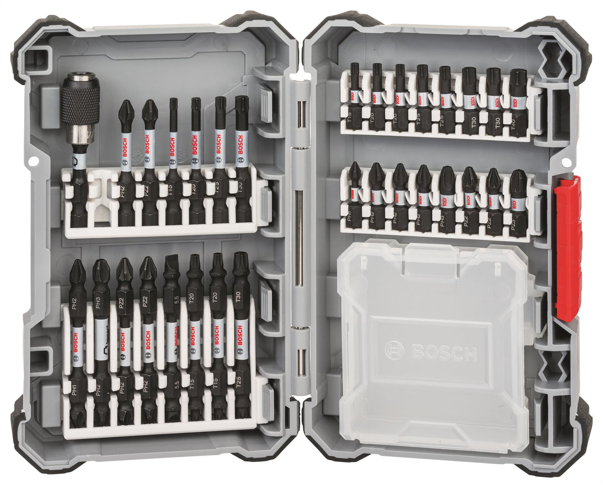 Bosch Mixed Impact Control Screwdriver Bit Set - 31 Pieces