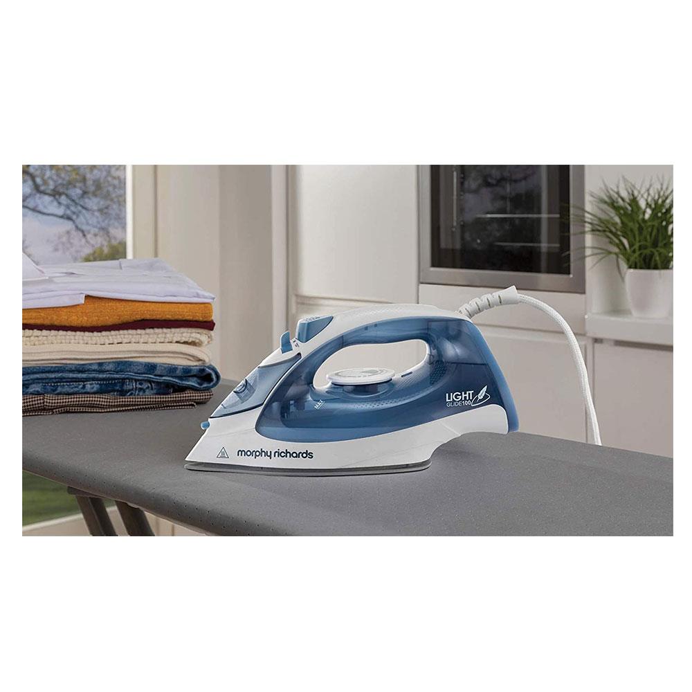 Morphy Richards Light Glide 100 Steam Iron - Blue/White