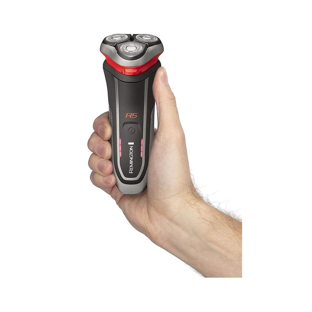 Remington R5 Style Series Rotary Shaver - Grey/Silver/Red Secondary image