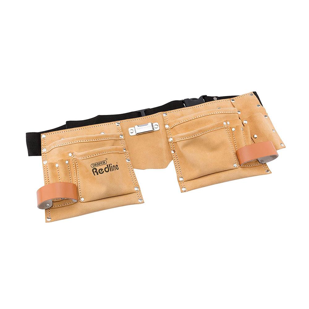 Draper Redline Double Tool Pouch Leather Main image
