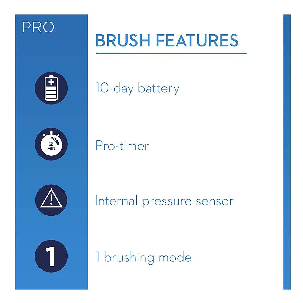 Oral B Pro 1-650 Electric Toothbrush with 1 Bonus Pro Expert Professional Protection Toothpaste - Black