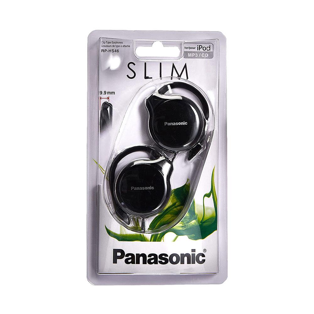 Panasonic Slim Clip On Mp3 Stereo Headphones Earphones - Black