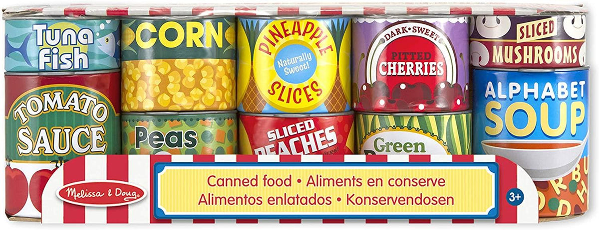 Melissa & Doug Let's Play House! Grocery Cans - Multicolor