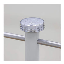 Swan Retro 6 Cup Mug Tree Weighted Base Polished Metal - Grey
