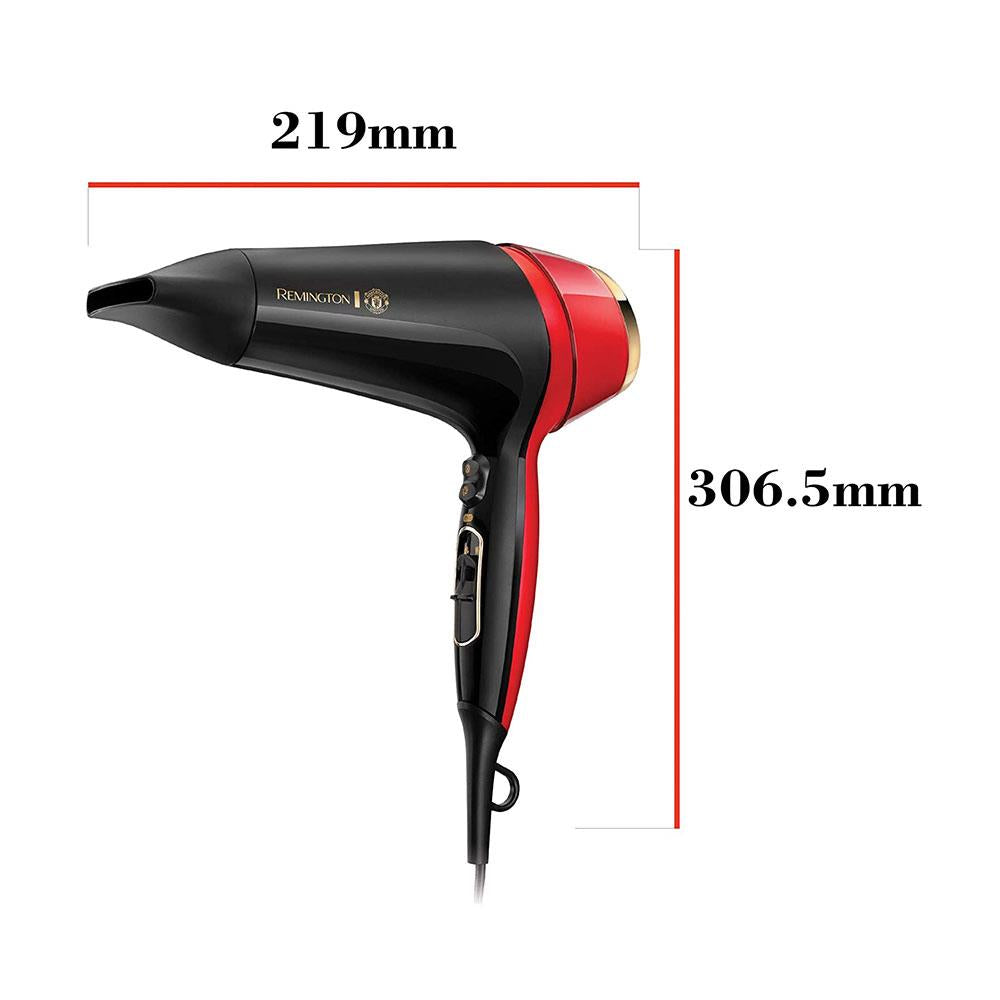 Remington Thermacare Pro 2400 Hair Dryer Manchester United Edition - Black And Red