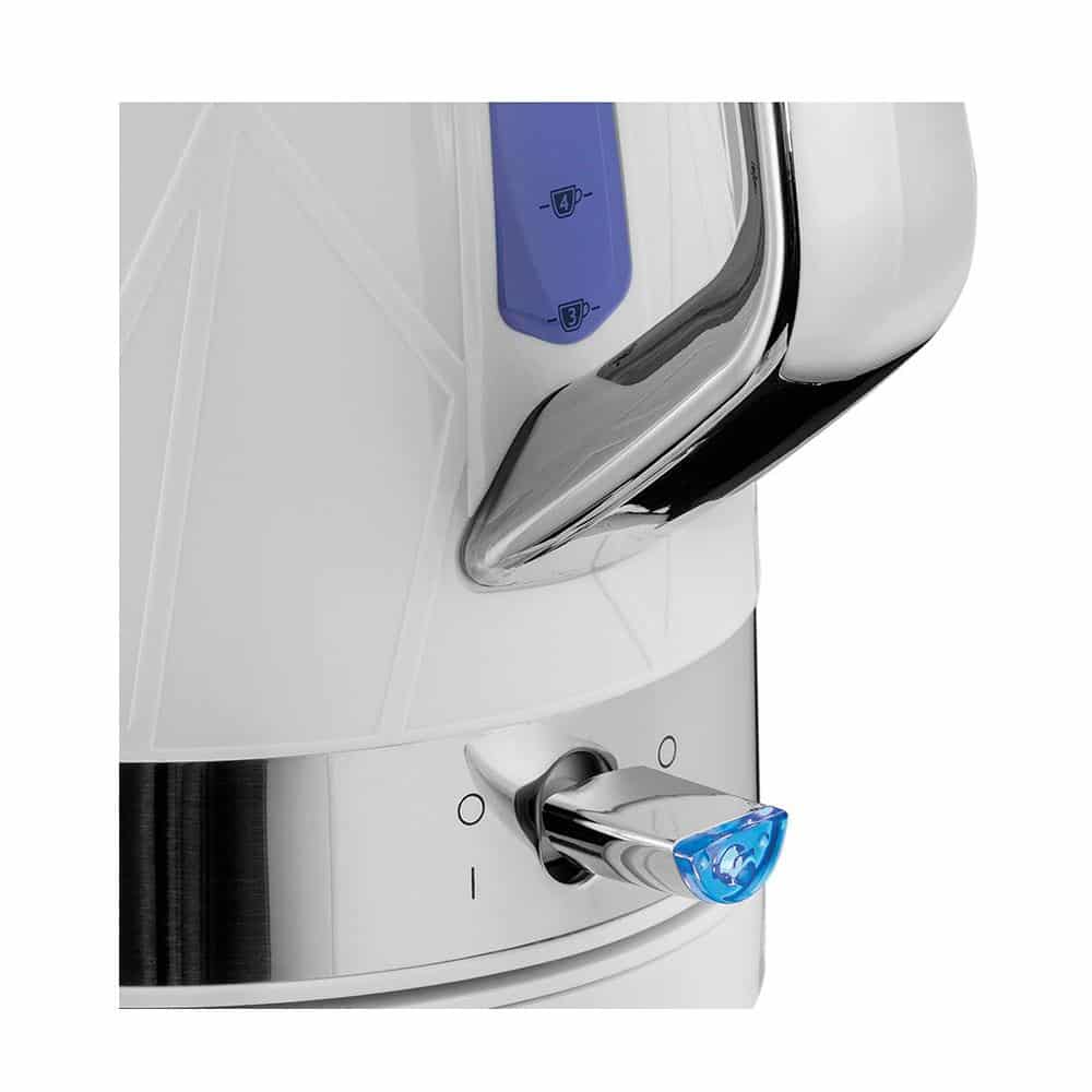 Russell Hobbs Structure Electric Kettle 3000 W 1.7 Litre - White