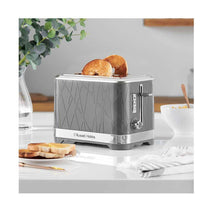 Russell Hobbs Structure 2 Slice Toaster With Stainless Steel Accents - Grey