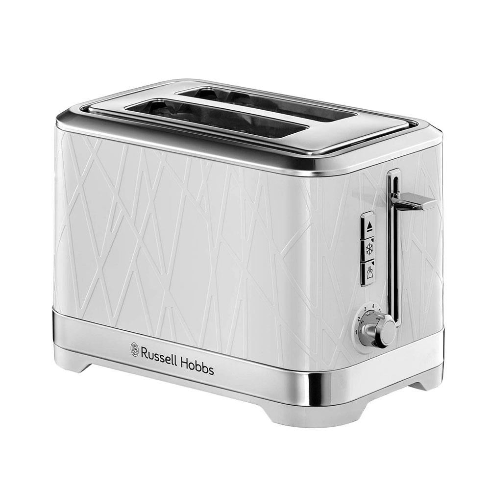 Russell Hobbs Structure 2 Slice Toaster With Stainless Steel Accents - White Main image