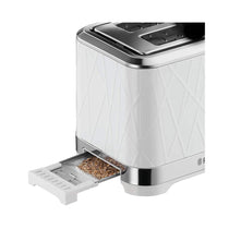 Russell Hobbs Structure 2 Slice Toaster With Stainless Steel Accents - White
