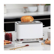 Russell Hobbs Structure 2 Slice Toaster With Stainless Steel Accents - White