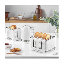 Russell Hobbs Structure 2 Slice Toaster With Stainless Steel Accents - White
