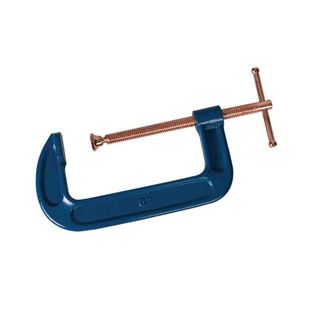 Silverline G-Clamp 150mm Alloy Steel Copper - Blue Main image