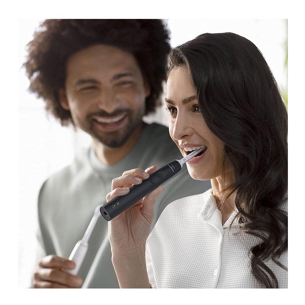 Philips Sonicare 3100 Series Sonic Electric Toothbrush Quad Pacer And Smart Timer - Black