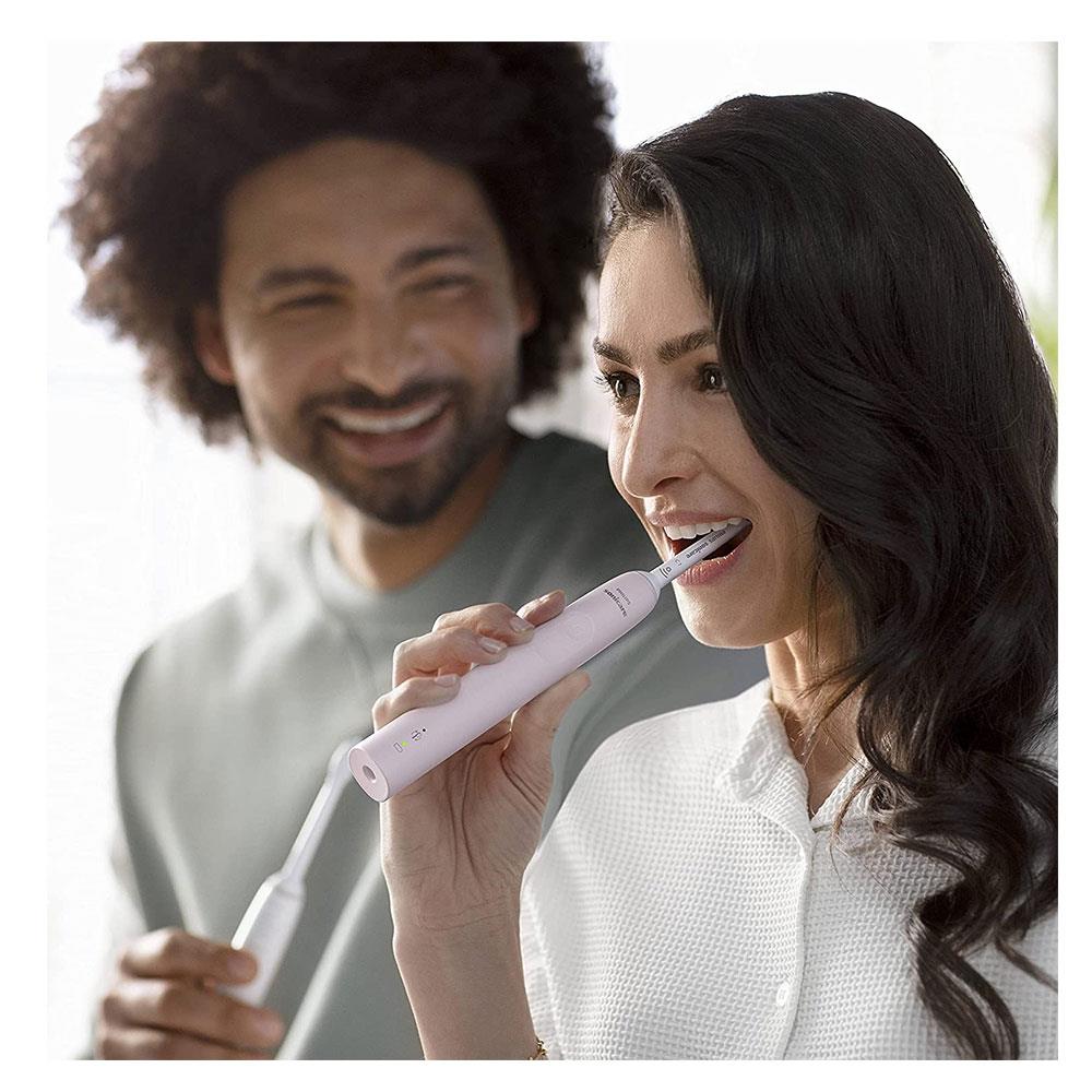 Philips Sonicare 3100 Series Sonic Electric Toothbrush Quad Pacer And Smart Timer - Sugar Rose