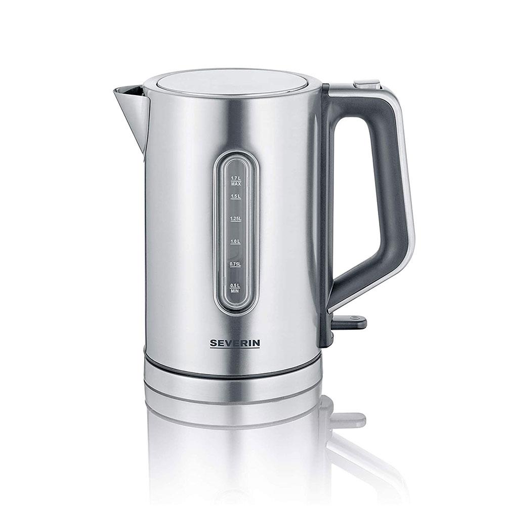 Severin Electric Kettle Brushed Stainless Steel 2400 W  1.7 Litre - Silver Main image