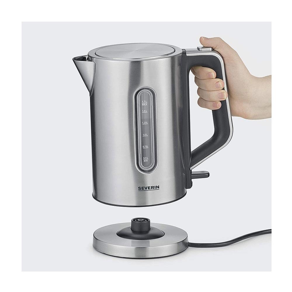 Severin Electric Kettle Brushed Stainless Steel 2400 W  1.7 Litre - Silver Secondary image