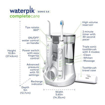 Waterpik Complete Care 5.0 Electric Toothbrush And Water Flosser Set - Blue And White