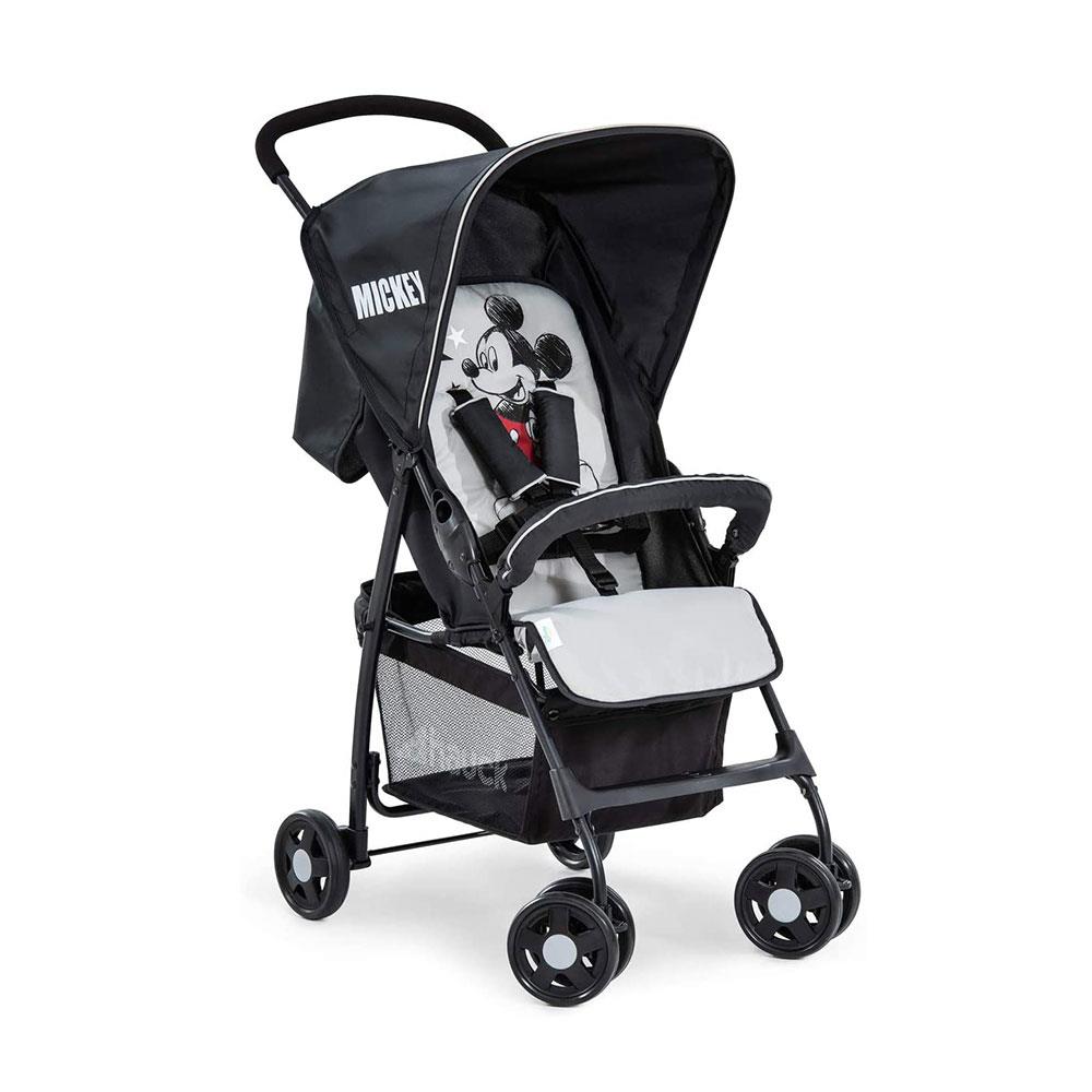 Hauck Disney Sport Mickey Stars Pushchair With XL Shopping Basket - Black/Grey Main image