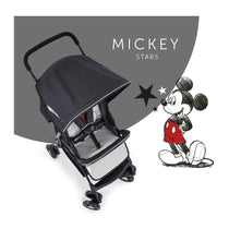 Hauck Disney Sport Mickey Stars Pushchair With XL Shopping Basket - Black/Grey