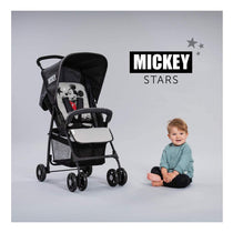 Hauck Disney Sport Mickey Stars Pushchair With XL Shopping Basket - Black/Grey