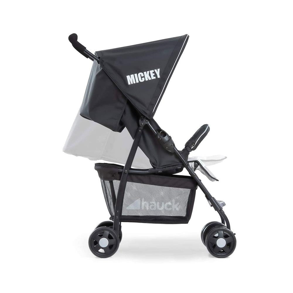 Hauck Disney Sport Mickey Stars Pushchair With XL Shopping Basket - Black/Grey
