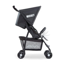 Hauck Disney Sport Mickey Stars Pushchair With XL Shopping Basket - Black/Grey