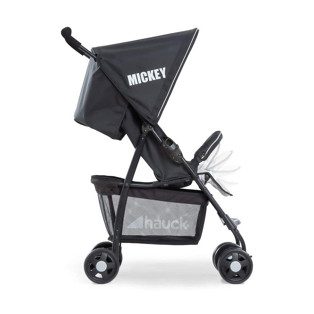 Hauck Disney Sport Mickey Stars Pushchair With XL Shopping Basket - Black/Grey