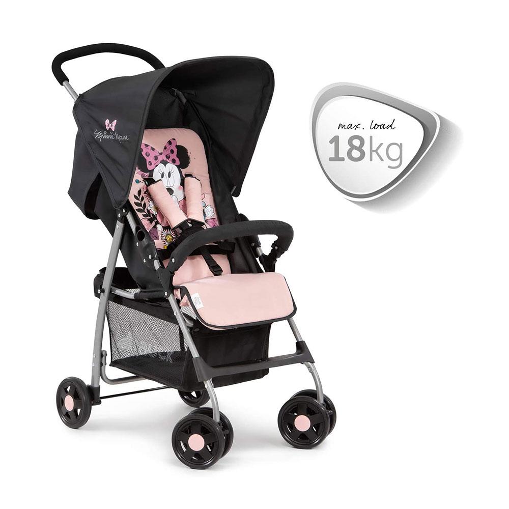 Hauck Disney Sport Minnie Sweetheart Pushchair With XL Shopping Basket - Black/Pink Secondary image