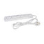 PowerMaster Switched Extension Lead With Neon Indicator 13A 6 Gang 2m 230V - White