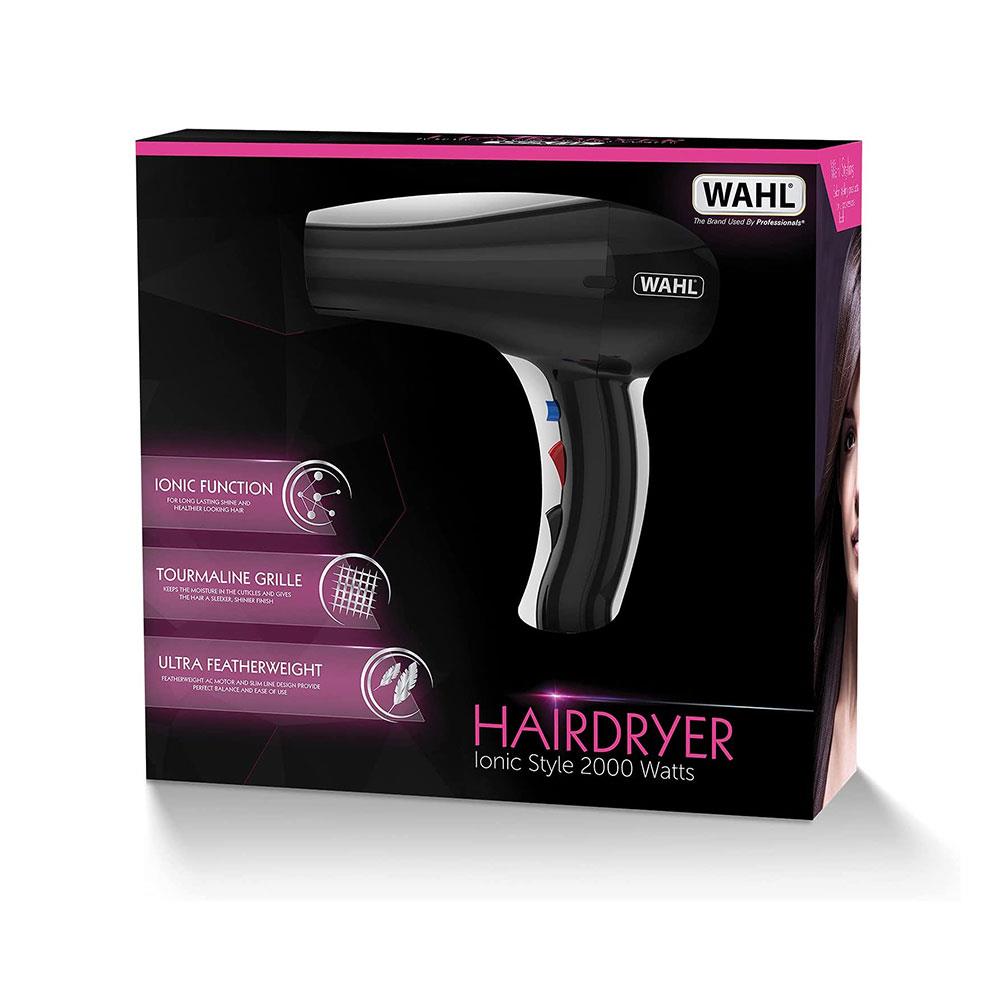 Wahl Ionic Style Hair Dryer 3 Heat And 2 Speed Settings 2000 W - Black